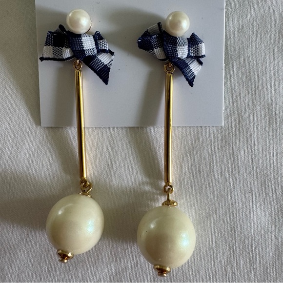 Kate Spade New York Pretty Pearly Drop Earrings – Navy Multi - Picture 4 of 6